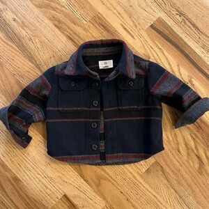 Banana Republic Baby Fall Winter Striped Wool Jacket Size 6-12 months